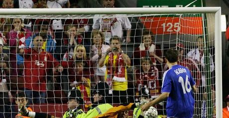Jose Reina saves from Arjen Robben in last year's semi-final