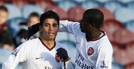 Eduardo: Opening goal for Arsenal