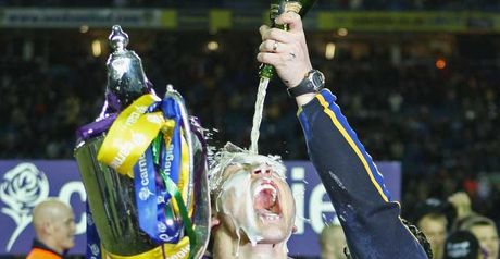 Sinfield: Celebrating the Rhinos' win at Elland Road