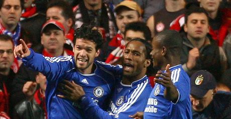 Ballack celebrates goal
