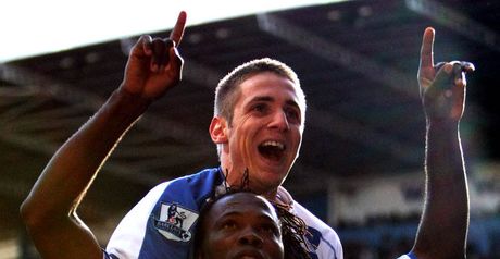 Bikey: Celebrates goal