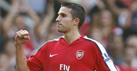 Van Persie: Celebrates opener