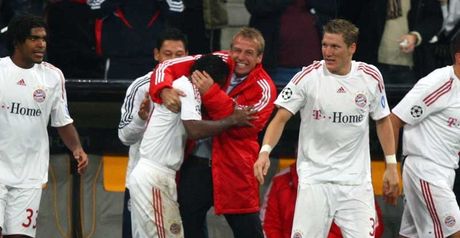 Klinsmann: Celebrates Ze Roberto equaliser