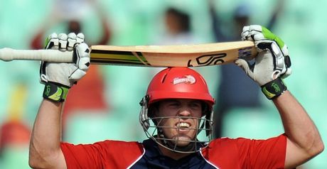 De Villiers: cleared the boundary six times on way to maiden IPL ton