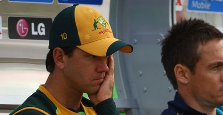 Down and out: Ricky Ponting reflects on Australia's defeat to Sri Lanka