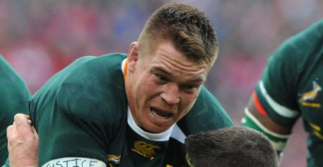 Smit wearing a 'justice' armband during the 2009 Lions tour