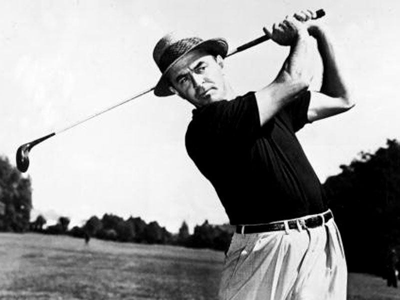Sam Snead began his three title victories in 1942 and completed them in the post-war years of 1949 and 1951.