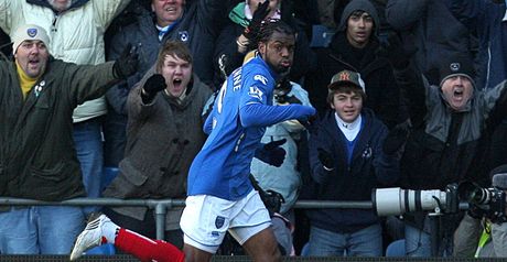Piquionne celebrates scoring Pompey's second