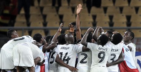 Ghana celebrate victory