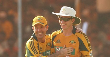 Ponting & Lee celebrate