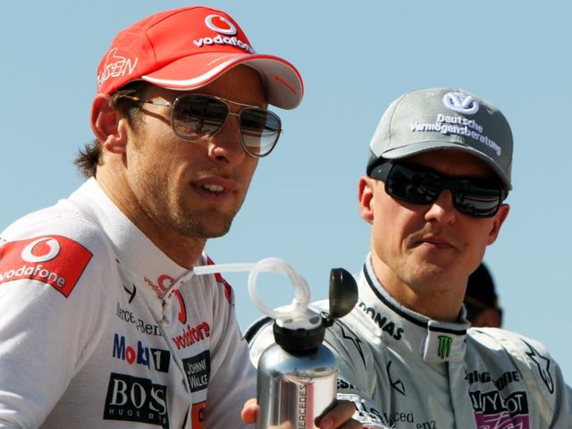 Button (l): 'The sport is better with Michael around'