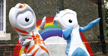 2012 mascots: Wenlock (left) and Mandeville