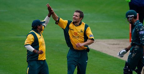 High five: Nannes (right) and Patel