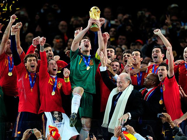 Spain are crowned World Cup winners.