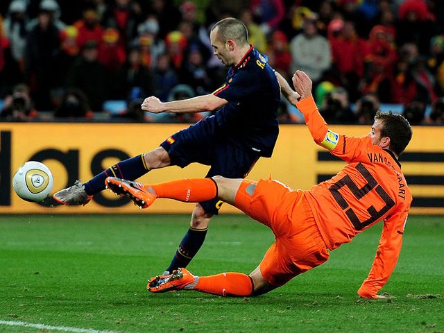 Iniesta broke the deadlock late on...&nbsp;