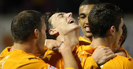 Gow: Celebrates winner
