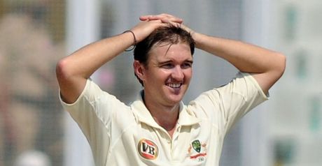 Hauritz: struggled in India