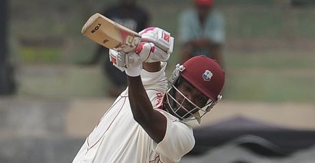 Bravo: 28 not out when rain ended proceedings at the Kensington Oval