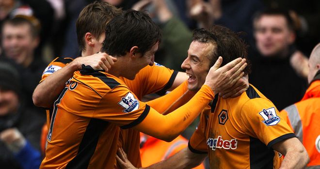 Hunt: Scored 50th league goal and second in Wolves colours