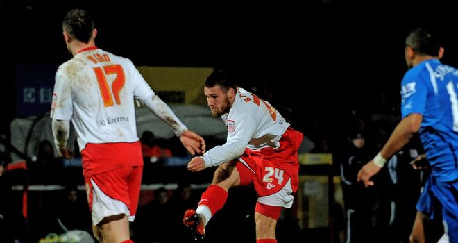 Bostwick (centre): On the scoresheet for Boro