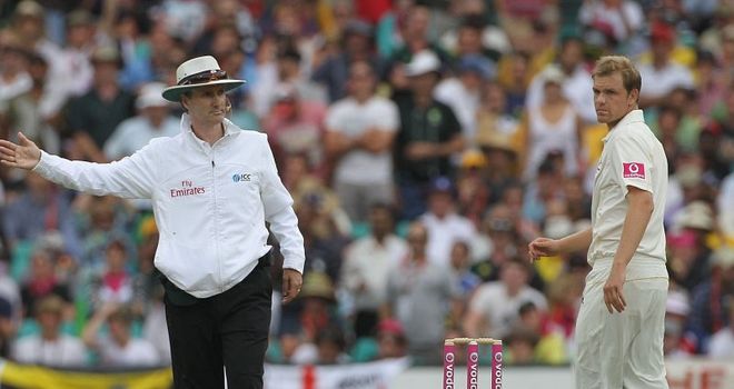 Billy Bowden signals the no-ball to break Beer's heart