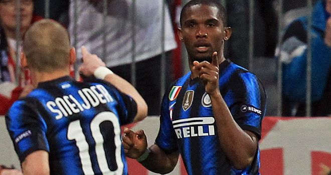 Sneijder and Eto'o: Moratti is confident they will stay at the San Siro