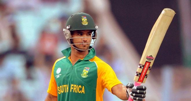 Duminy fell one run short of his century