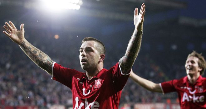 Janssen: Netted from spot in league leaders Twente's win over Willem II