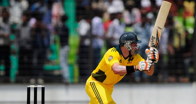 Hussey: third ODI century featured nine fours and two sixes