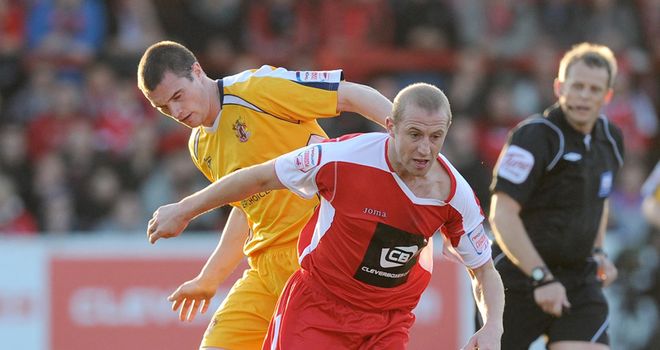 Murphy (left): Has left Vale Park