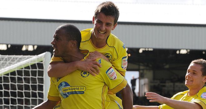 Zebroski (l): Set to leave Plainmoor