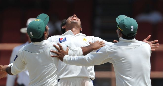 Ajmal: claimed three of the five wickets Pakistan needed on final day