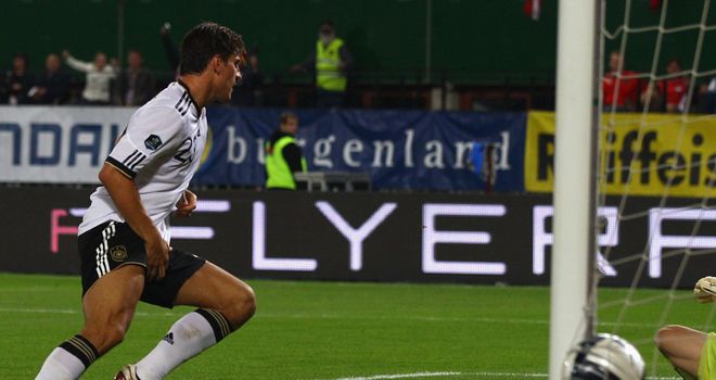 Mario Gomez: The Germany striker scored the first goal for them in their 3-1win over Turkey