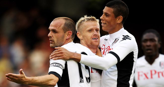 Duff: Delighted to have prolonged his stay at Fulham