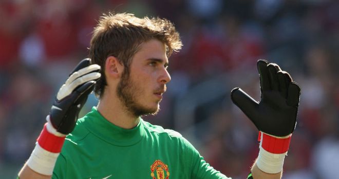 De Gea: The young goalkeeper has been signed by Man Utd to replace the retired Edwin van der Sar