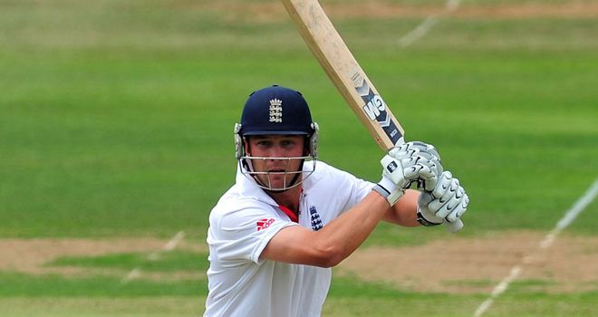 Trott: stroked an unbeaten 58 on day one of the first Test against India, at Lord's