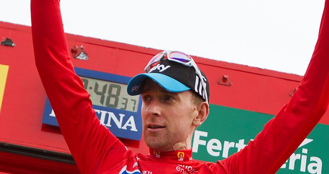 Wiggins: Moved into race lead after a powerful surge on the final climb