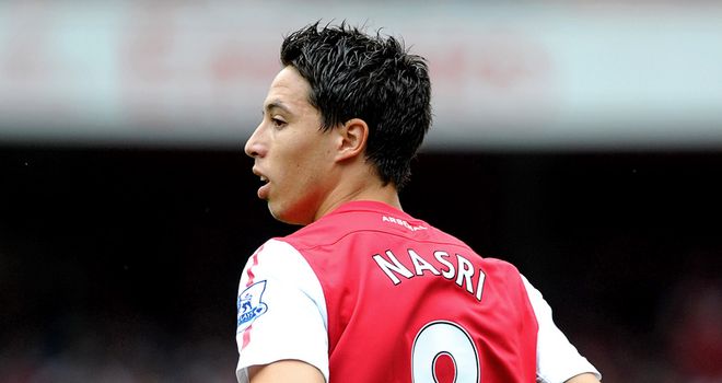 Nasri: Trained with Arsenal on Tuesday but no confirmation on whether he will travel to Italy