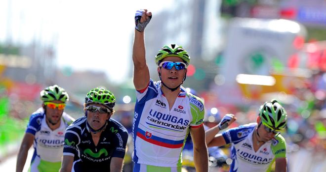 Sagan: Took the stage victory after an powerful late display from Liquigas