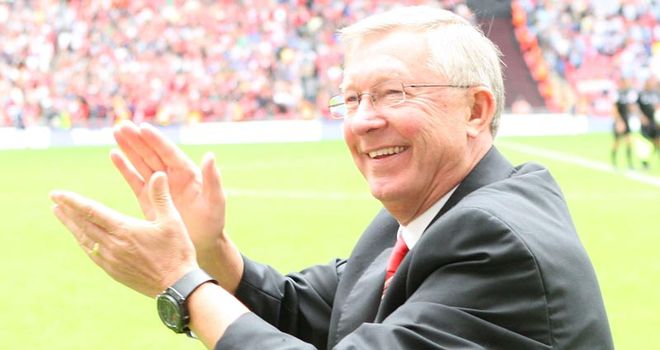 Ferguson: Is hoping to keep United on top of the Premier League pile