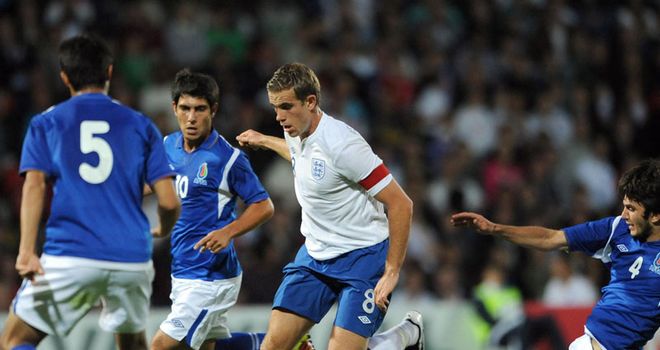 Henderson: Netted the third goal in England Under-21s' 6-0 win over Azerbaijan last week