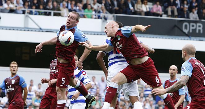 Richard Dunne and James Collins: Villa defenders in the heart of the action again