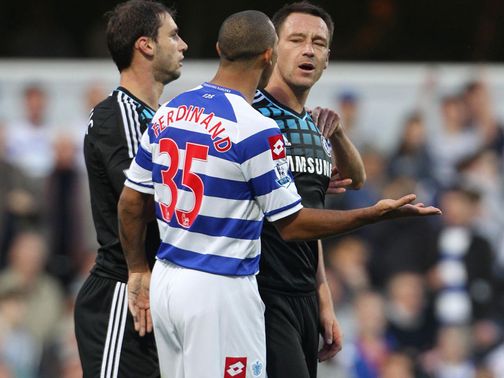 Ferdinand (c): Terry (r) has denied FA charge