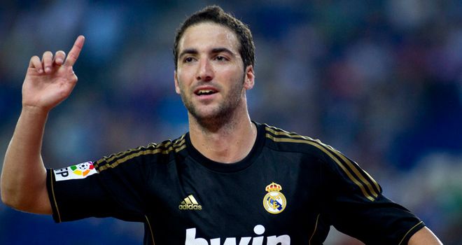 Higuain: Netted a hat-trick against Espanyol