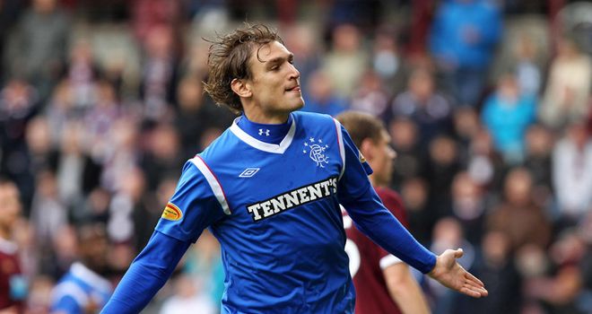 Nikica Jelavic: First-team coach Ian Durrant hopes Rangers hold on to striker when transfer window reopens