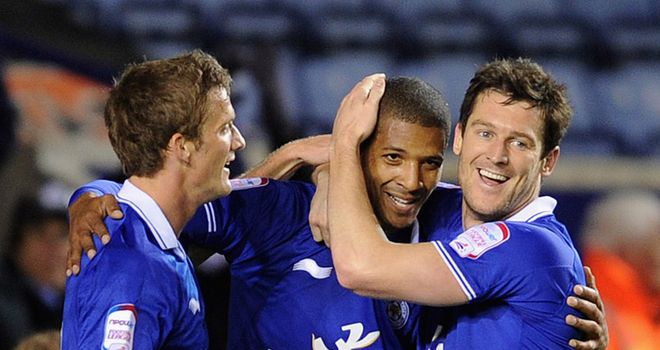 Andy King: The Leicester man hoping he will be celebrating a win over Millwall with Jermaine Beckford and David Nugent on Saturday
