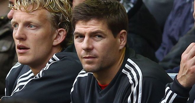 Steven Gerrard: Has only been involved as a substitute for Liverpool this season