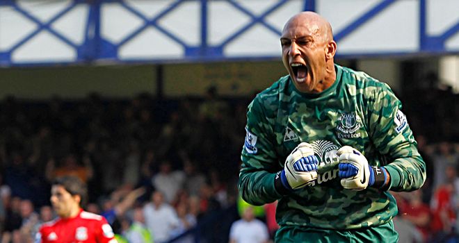Tim Howard: Everton goalkeeper has signed new contract to stay at Goodison Park until 2016