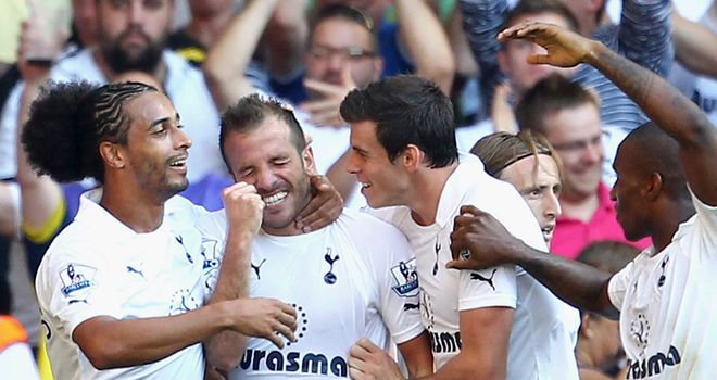 Van der Vaart: Performing well in attack but Redknapp is facing a tough decision over the make-up of his team