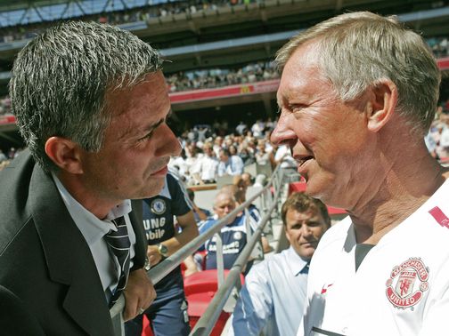 Mourinho (l) is well respected by Ferguson
